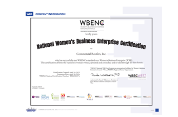 Women's Business Enterprise National Council Certificate